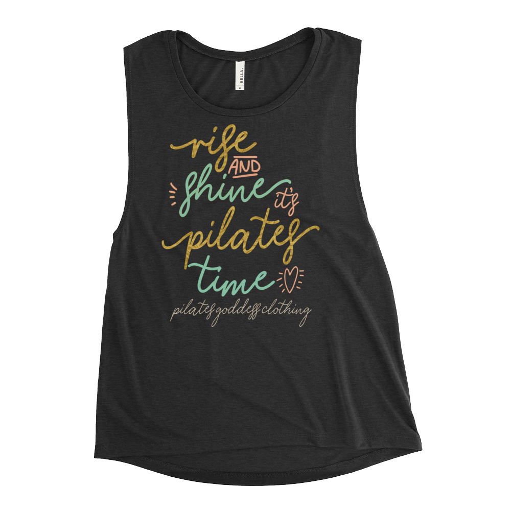 Pilates Keeps Me Balanced! Ladies' Muscle Tank