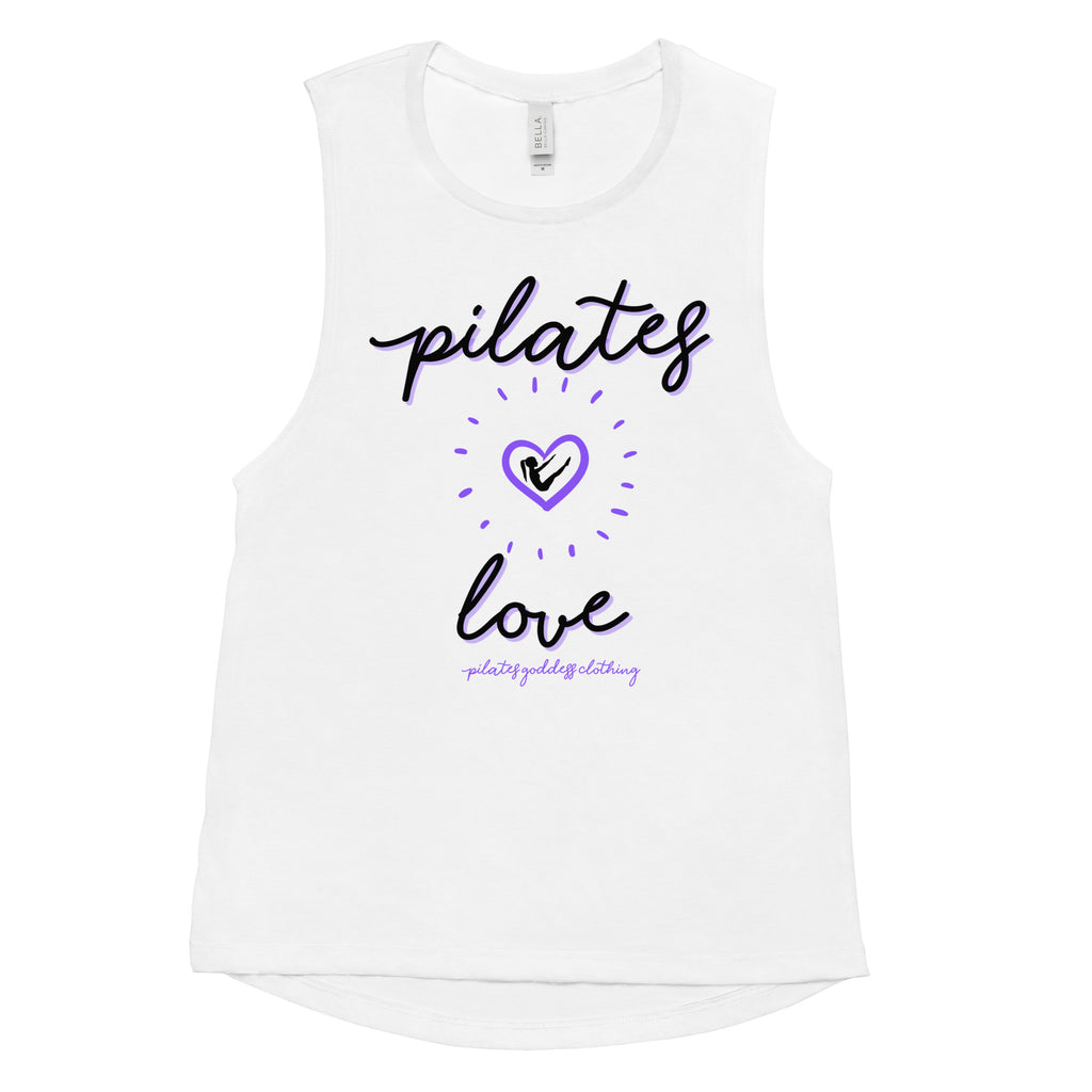 Rise and Shine! It's Pilates Time! Ladies' Muscle Tank