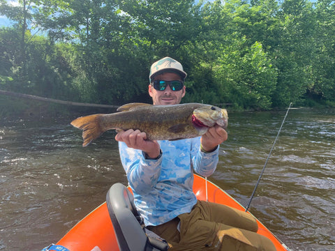 Nate with a Smallmouth Bass