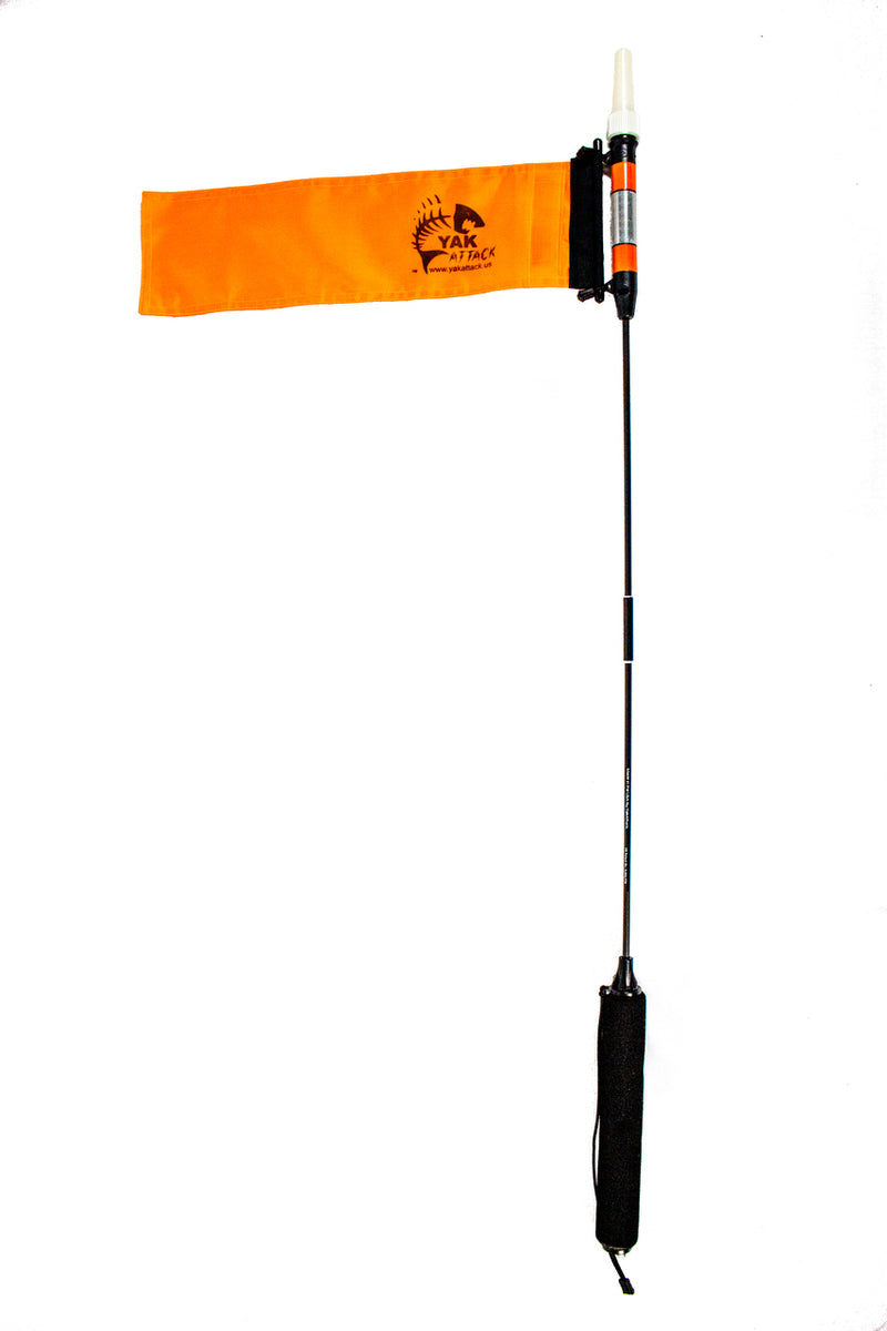 YakAttack VISICarbon Pro Safety Flag and Light (Breaks ...