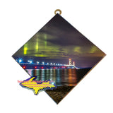 Hanging Art Tile Mackinac Bridge