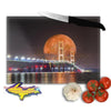 Full Moon Mackinac Bridge Cutting Board for Michigan Made Gifts