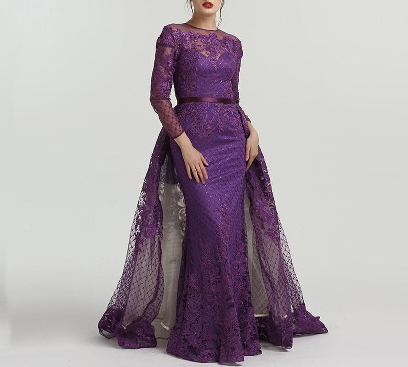 long gown purple
