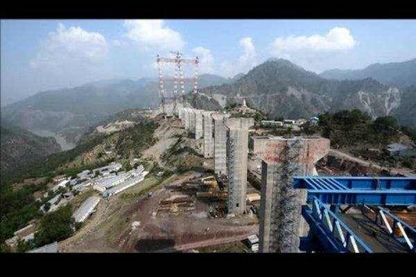 World's Tallest Railway Bridge Construction Picks Pace in Manipur