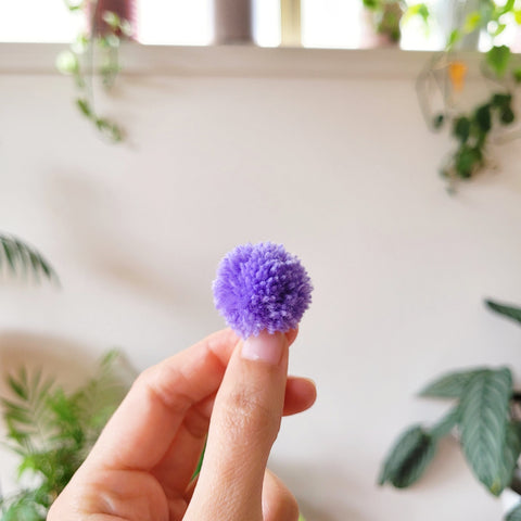 Tutorial: How To Make A Micro Mini Pom Pom - The Savvy Age
