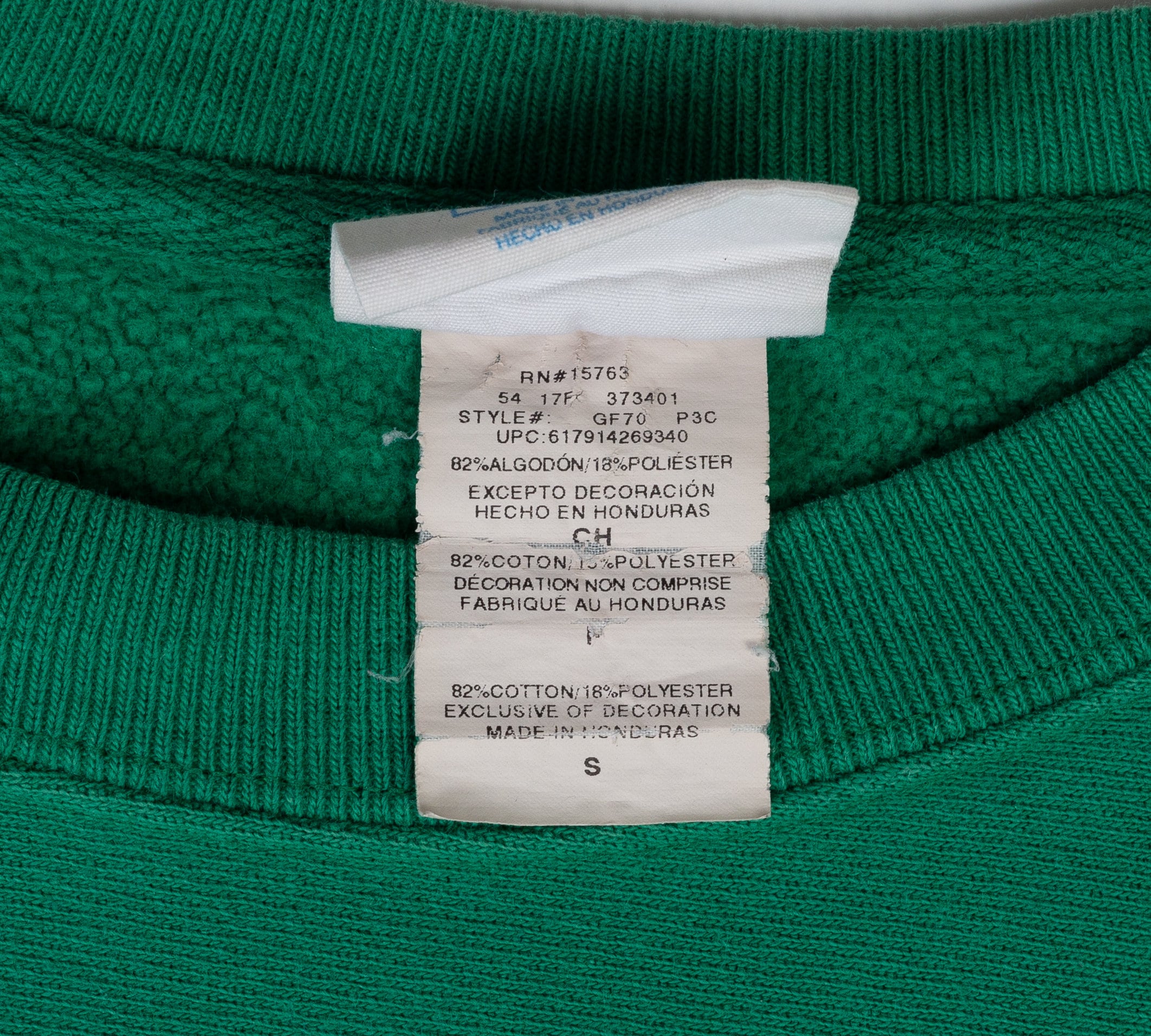 Vintage Champion Reverse Weave Frog Green Sweatshirt - Men's Small