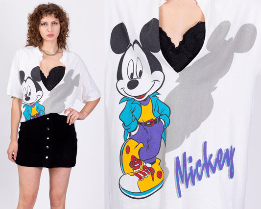 90s Mickey & Minnie Mouse Sweatshirt - Men's Large, Women's XL