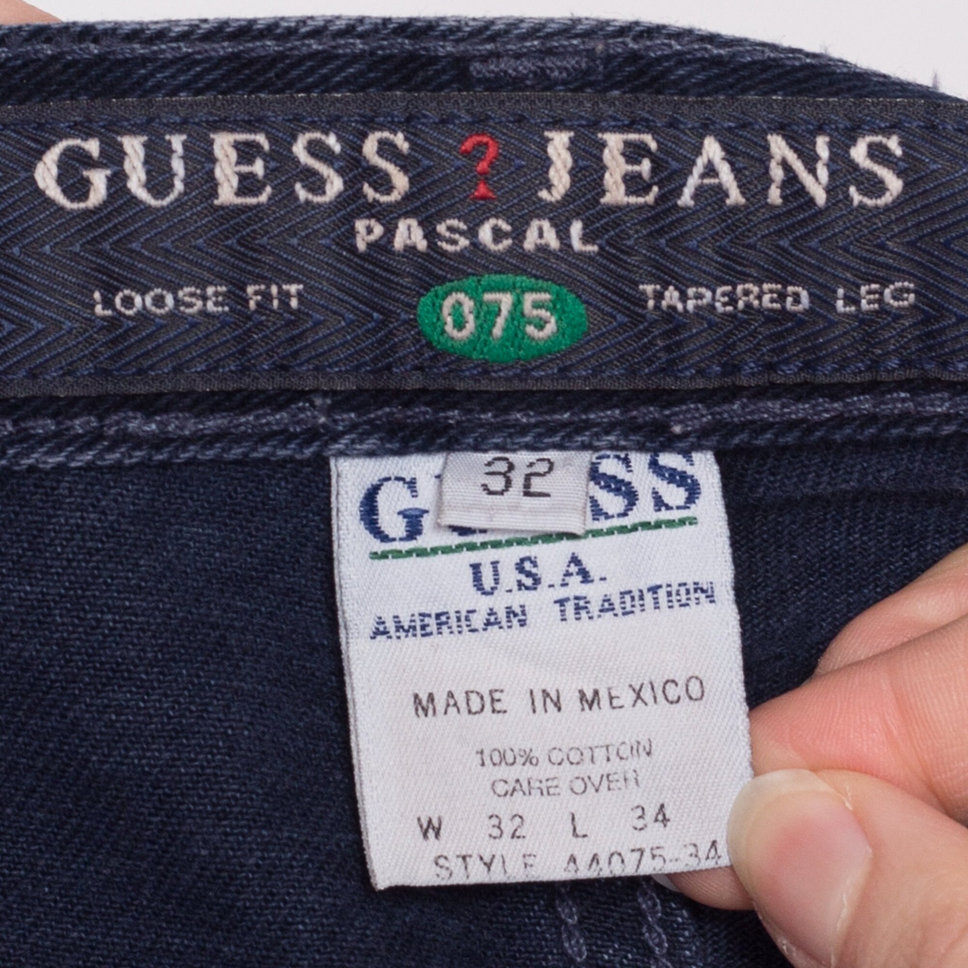 High Waisted Navy Blue Jeans - 34" Waist – Apple Vintage