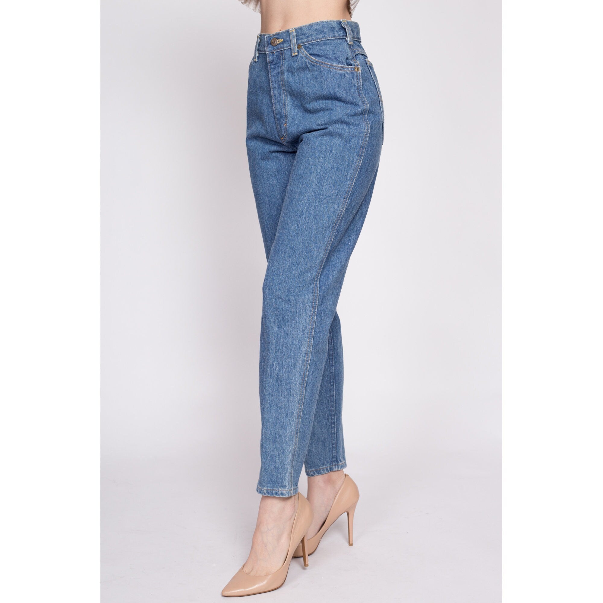 80s Lee Riders High Waisted Mom Jeans - Small, 26