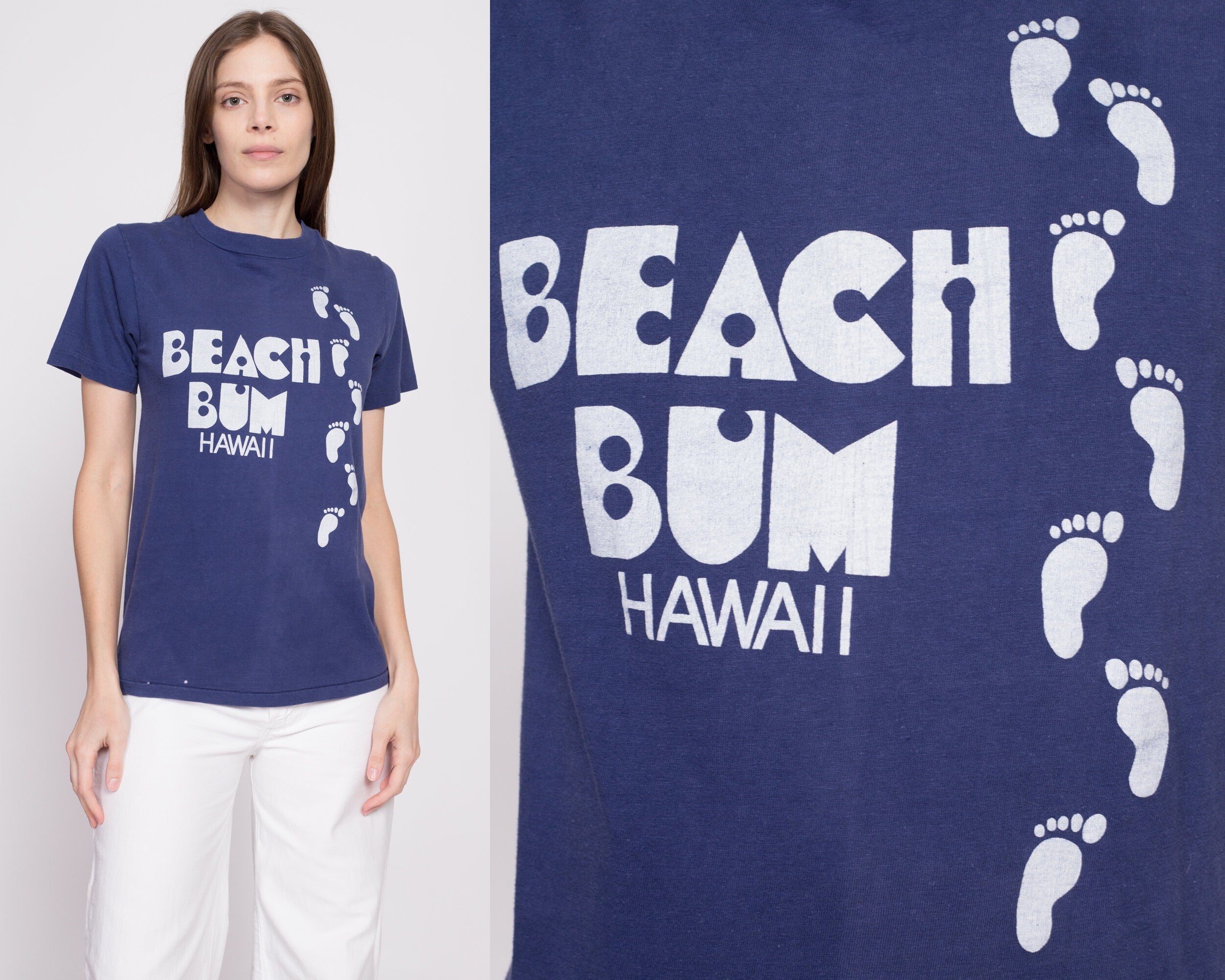 70s Hawaii Beach Bum T Shirt - Unisex Small