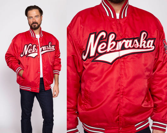 80s Los Angeles Angels Red Satin Jacket Men's XS 