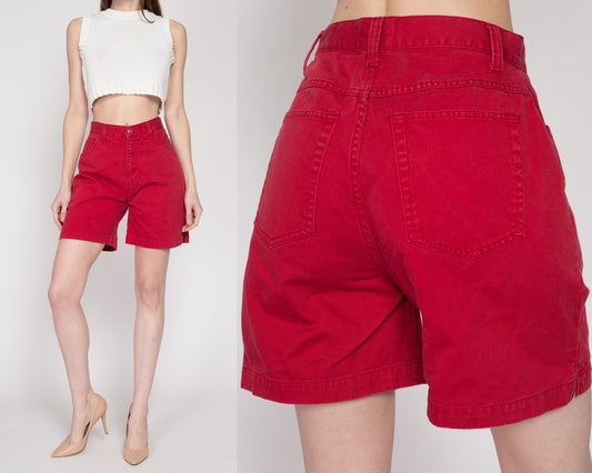 70s Bright Red High Waist Shorts - Extra Small, 25.25 – Flying Apple  Vintage