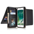 Multifunction Detachable Wallet 2 in 1 for iPhone 6/6s-Phone Case-Fulaikate-Black-PU-Mobi Mi