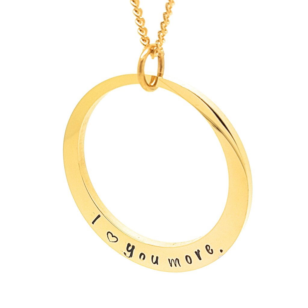 womens gold personalised necklace