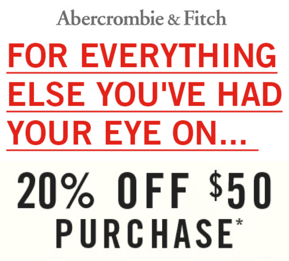 20 off 50 abercrombie