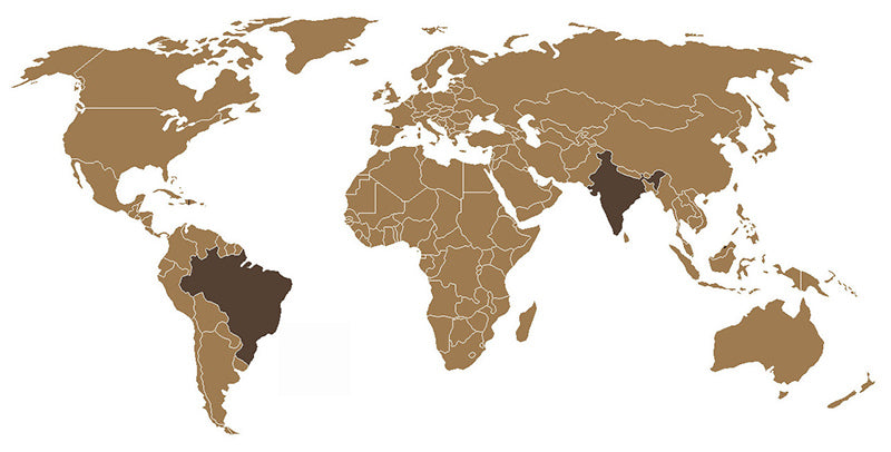 Herkunft Fortezza Espresso Roma Indien und Brasilien