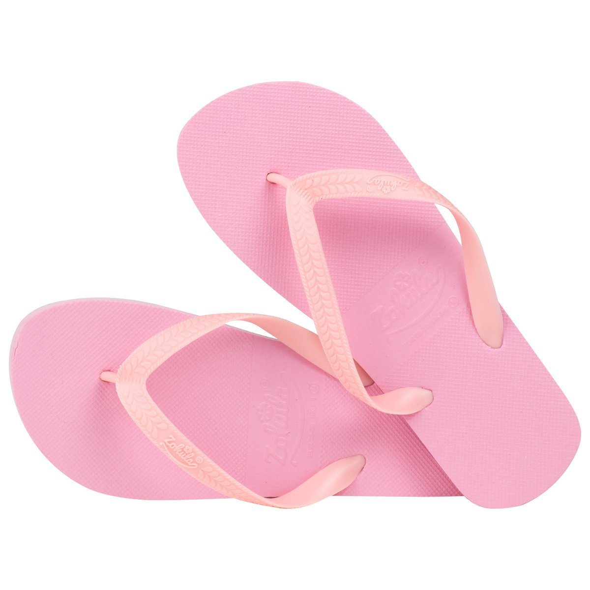 baby pink flip flops