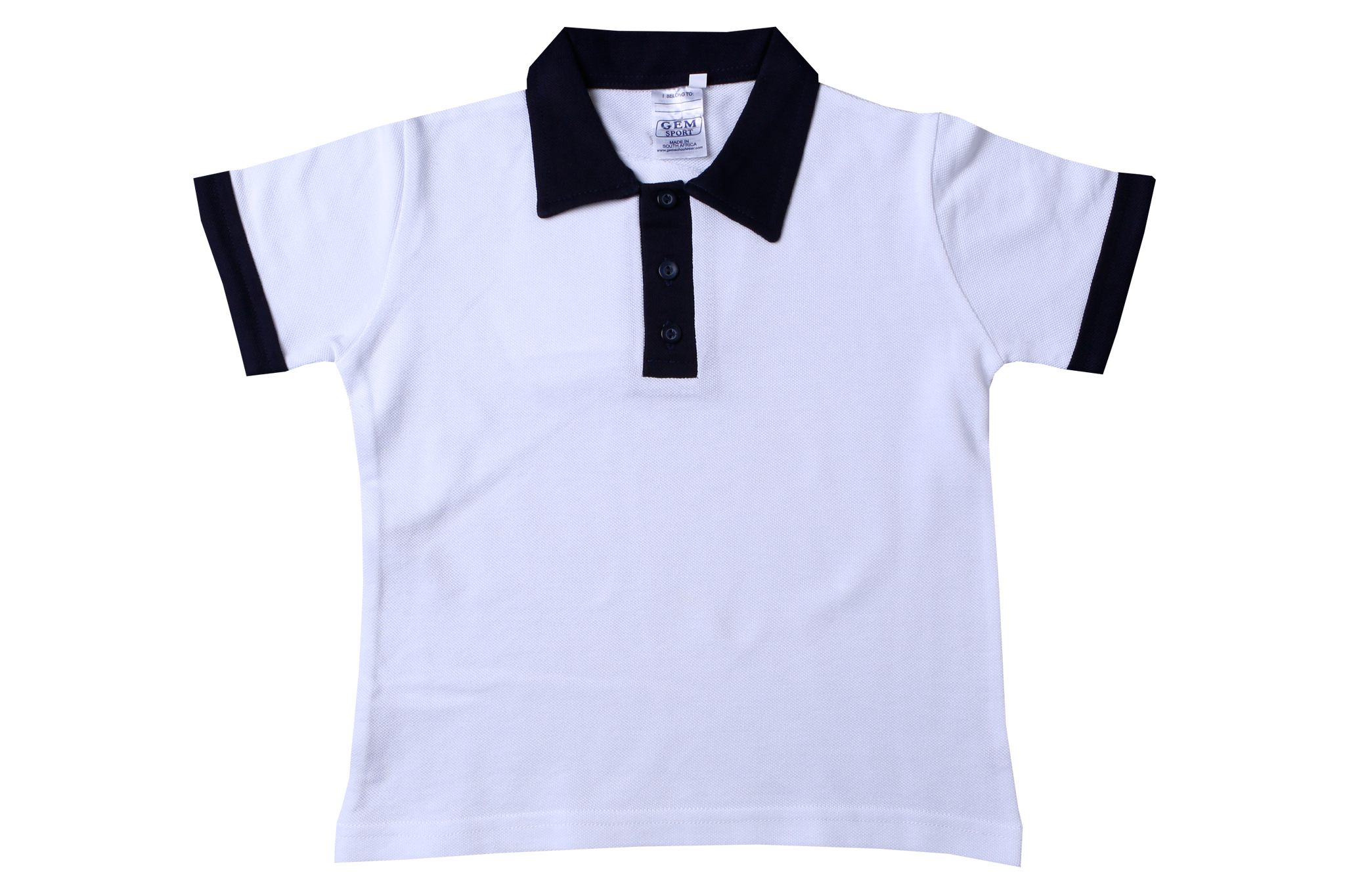 plain white golf shirt