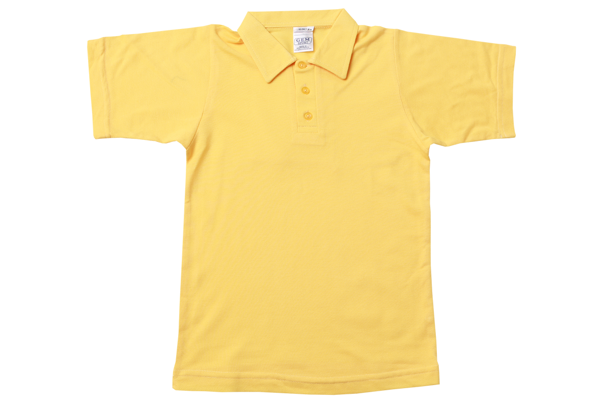 Golf Shirt Plain - Yellow – Gem Schoolwear