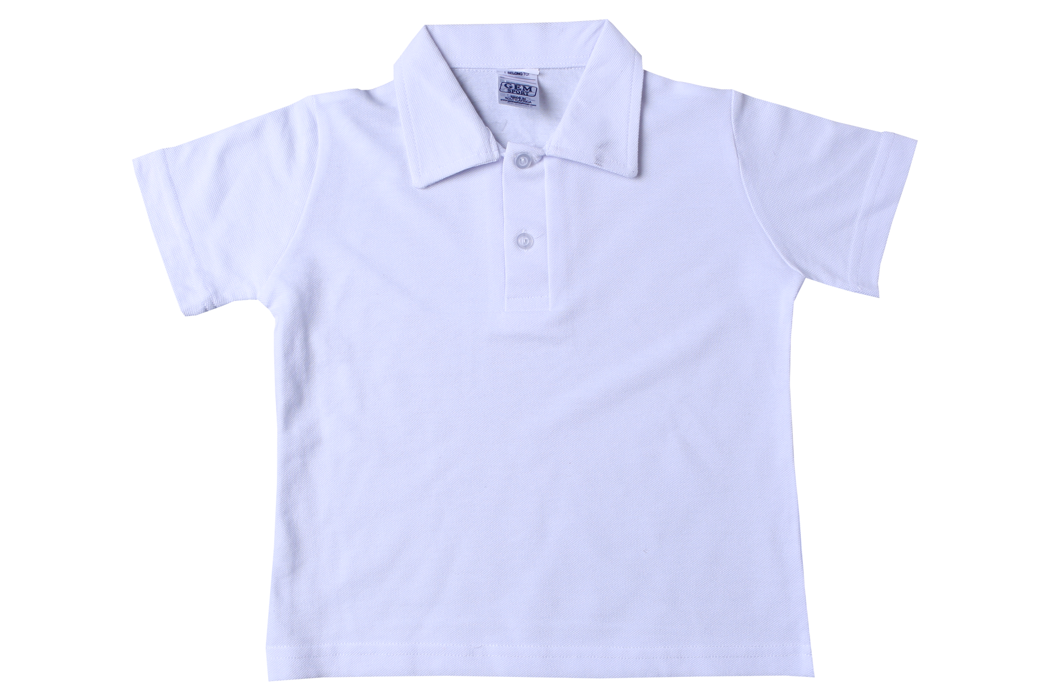 plain white golf shirt