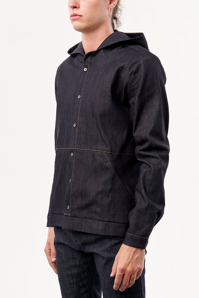 Ijji Raw Denim Work Jacket in Indigo at General Store