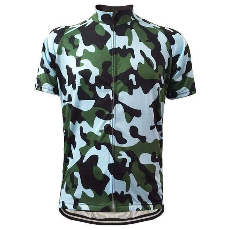 camouflage cycling jersey