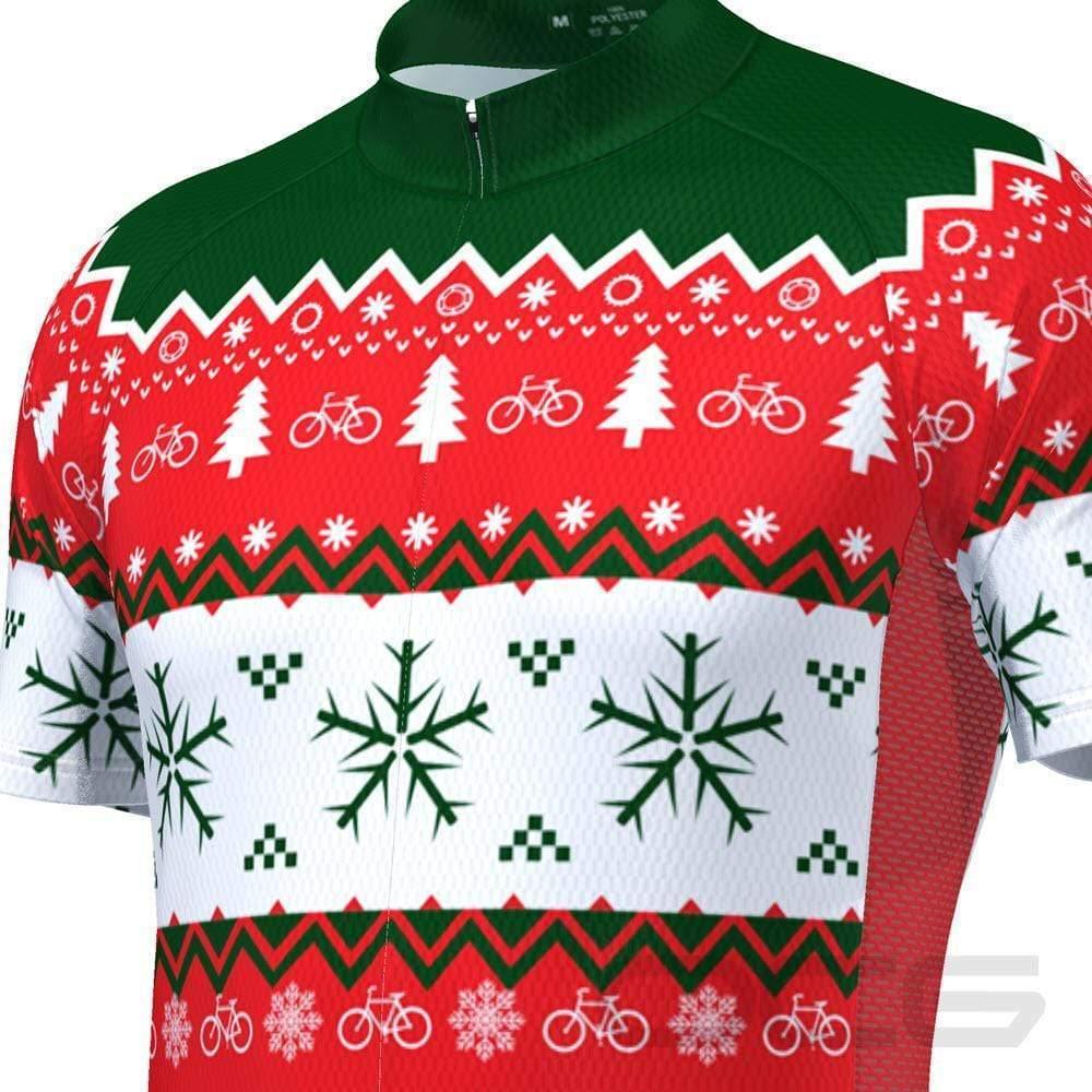 ugly christmas sweater cycling jersey