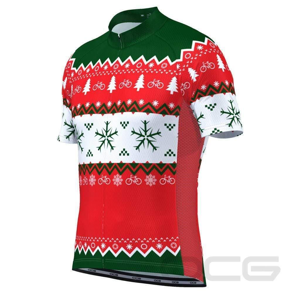 ugly christmas sweater cycling jersey