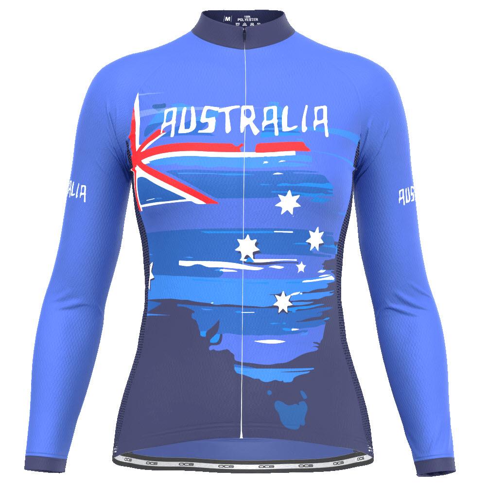 Women's Australian Flag Long Sleeve 