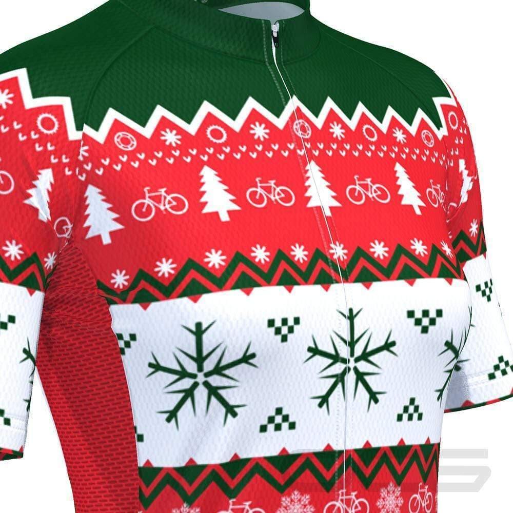ugly christmas sweater cycling jersey