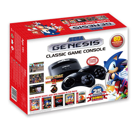 sega mega drive classic game console with 80 games