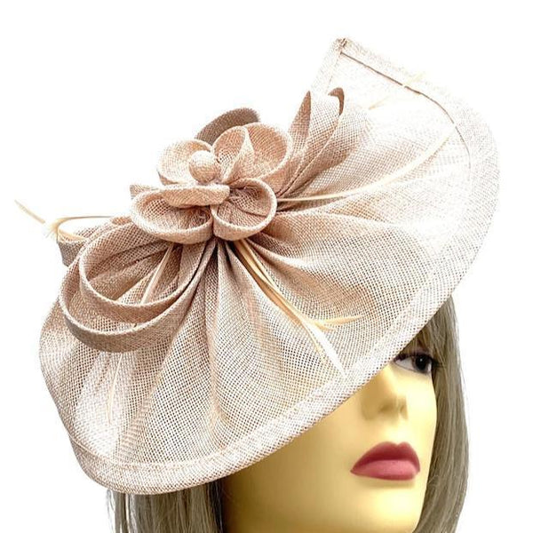 beige fascinators