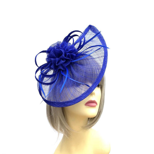 blue hair fascinators