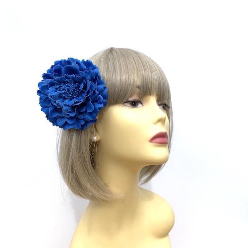 blue hair flower