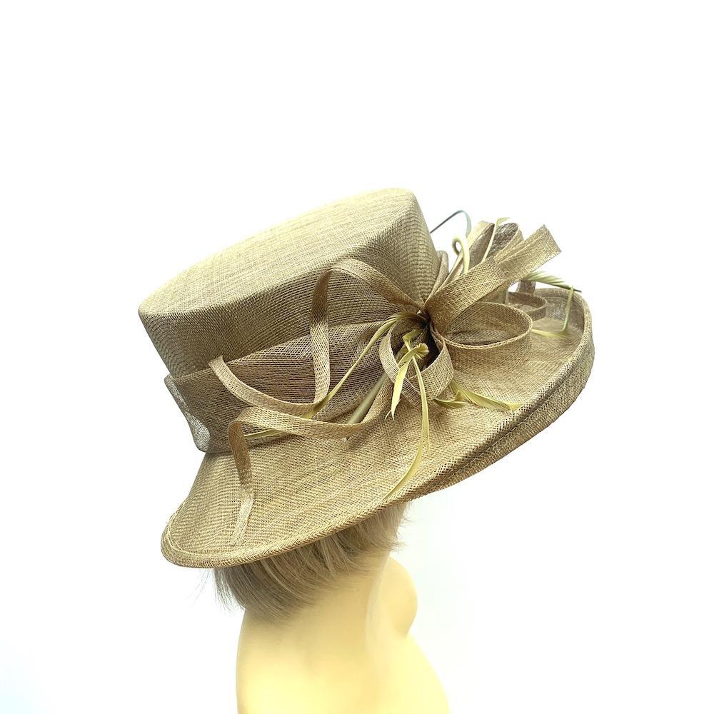 bronze wedding hat