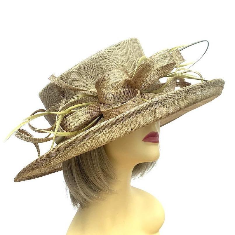 bronze wedding hat