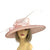 Classic Sinamay Candy Pink Wedding Hat-Fascinators Direct