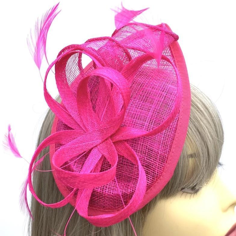 hot pink fascinator