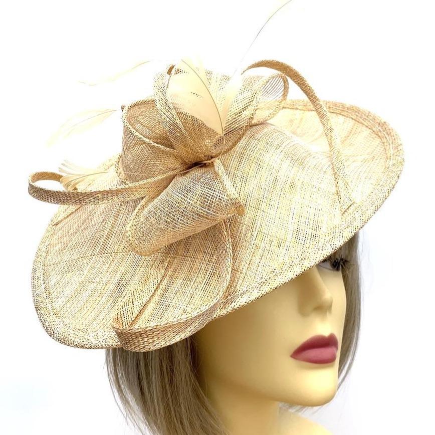 gold disc fascinator