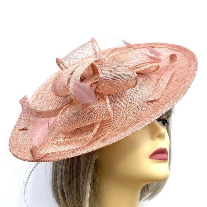 salmon fascinator