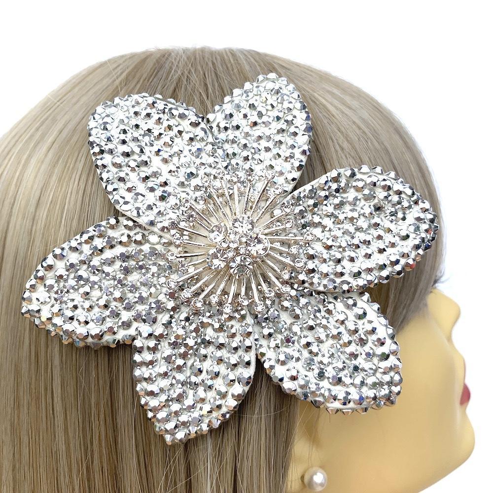 silver diamante fascinator