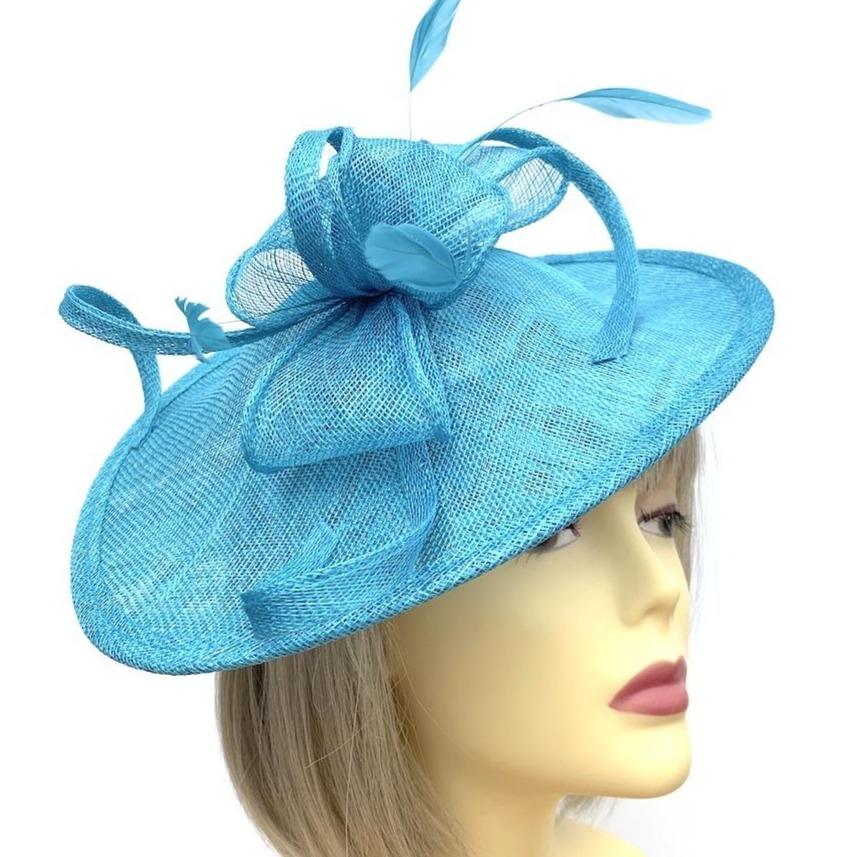 turquoise fascinators for weddings