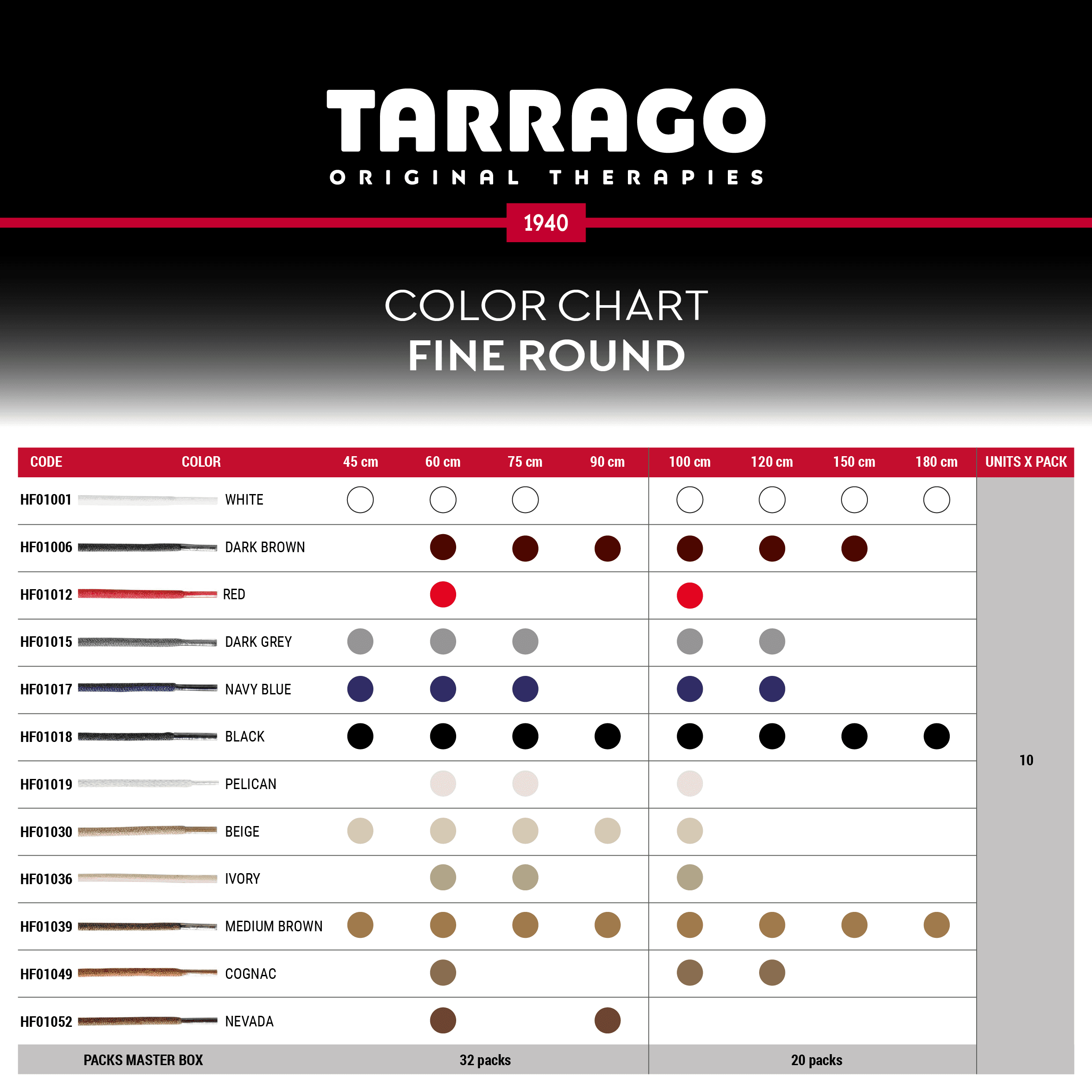Tarrago Laces Fine Round