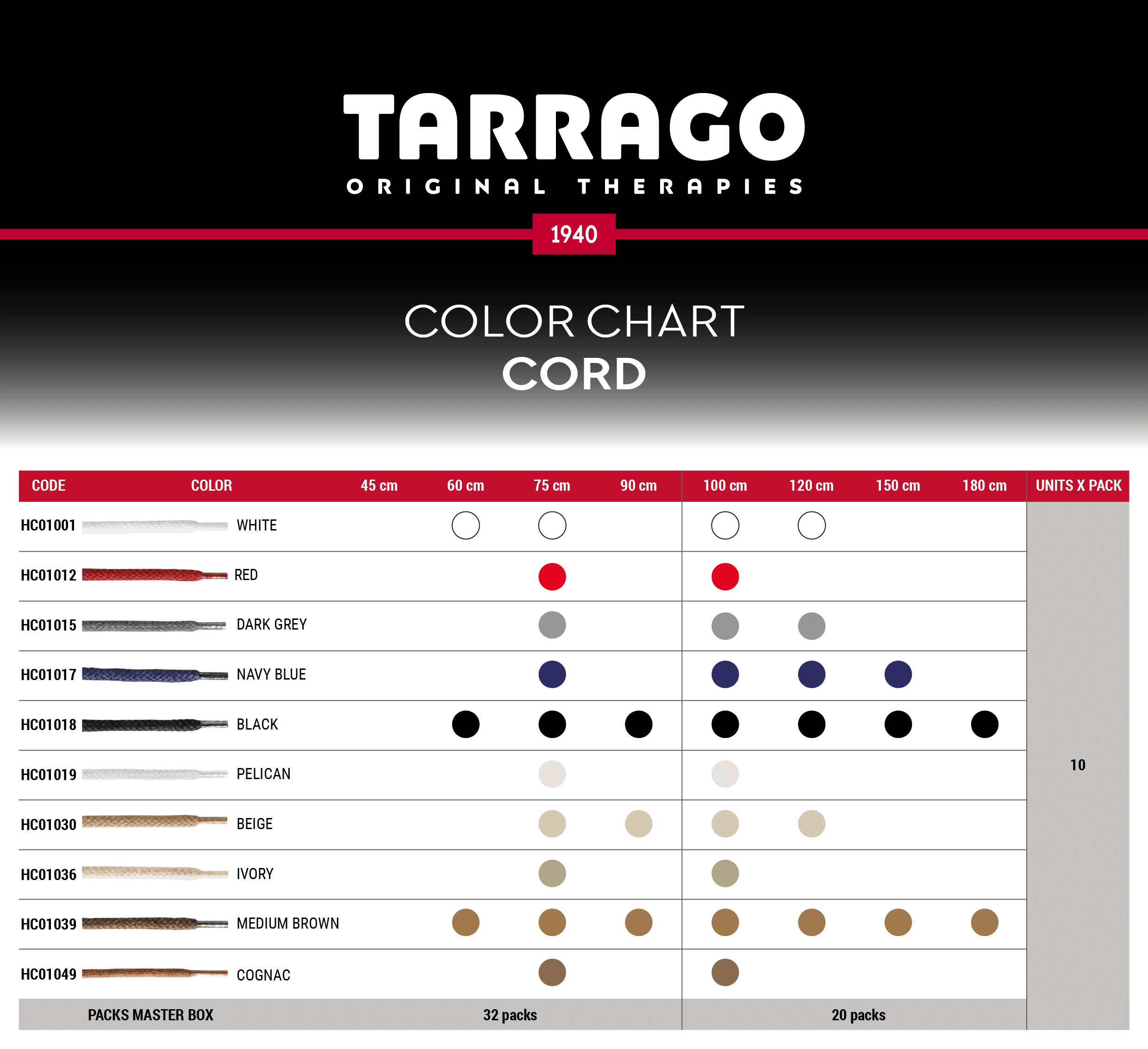 Tarrago Laces Cord