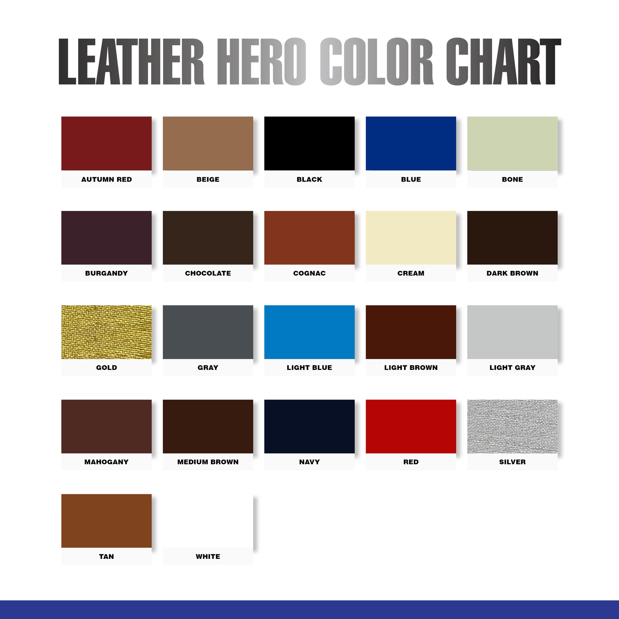 leather color chart