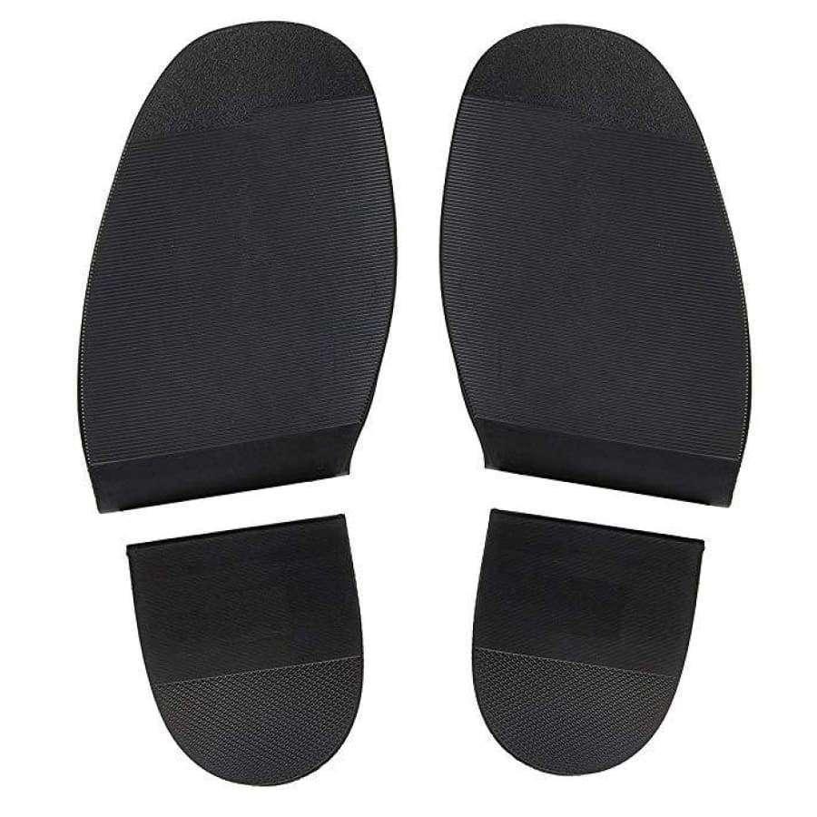 Shoe Repair Replacement Rubber Heels and Soles Black 1 Pair