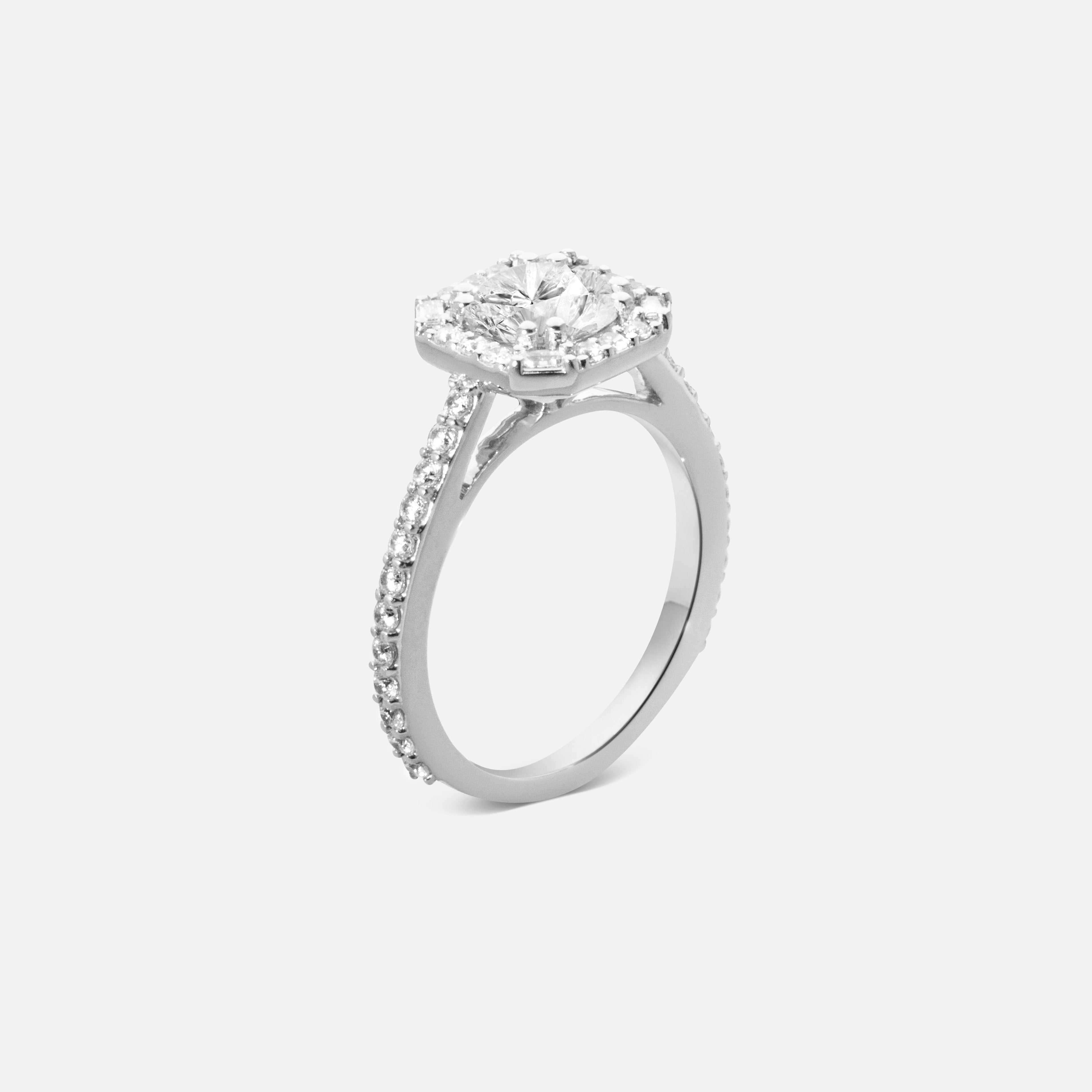 Square Vintage Inspired Diamond Ring