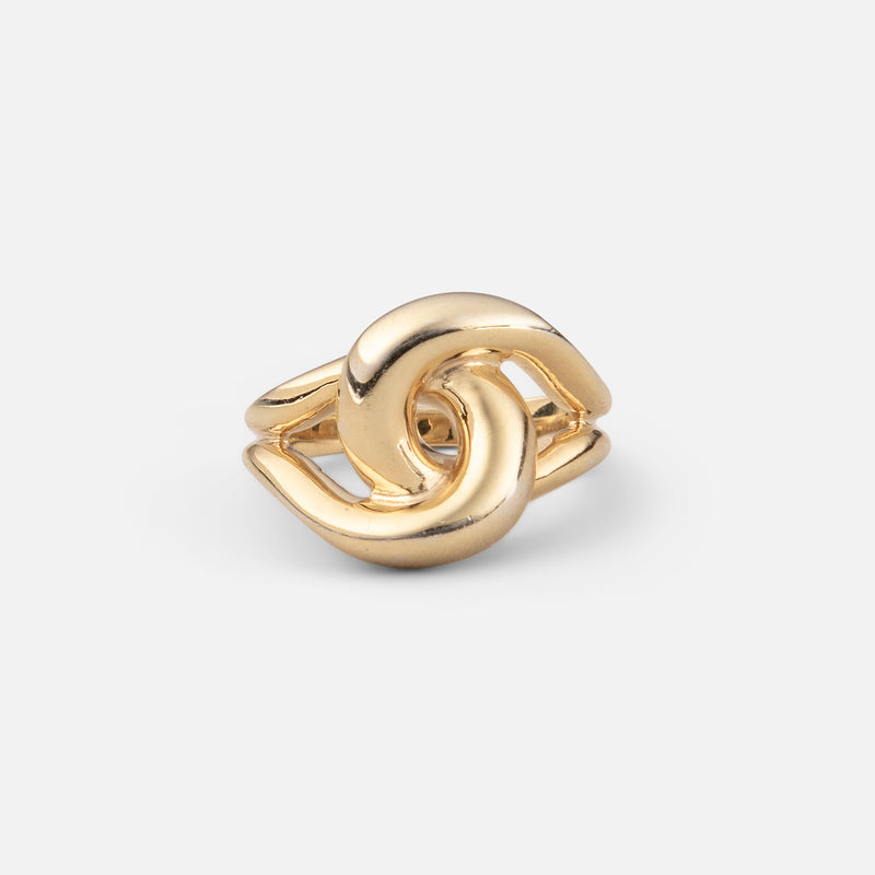 14k gold knot ring