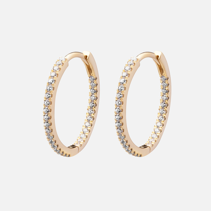 goldsmiths diamond hoop earrings