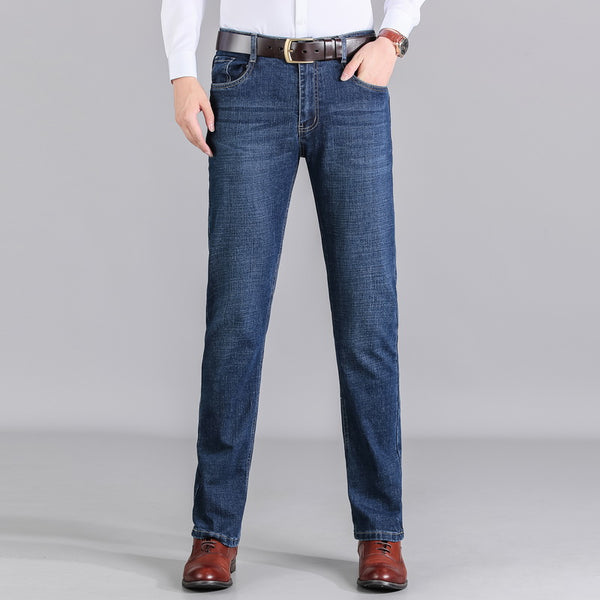 Thin Loose Straight Jeans - Gleoni